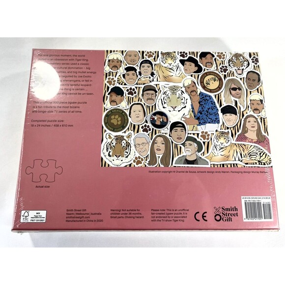 Netflix Tiger King Jigsaw Puzzle New Sealed 500 Piece Special Limited Edition - Picture 2 of 10